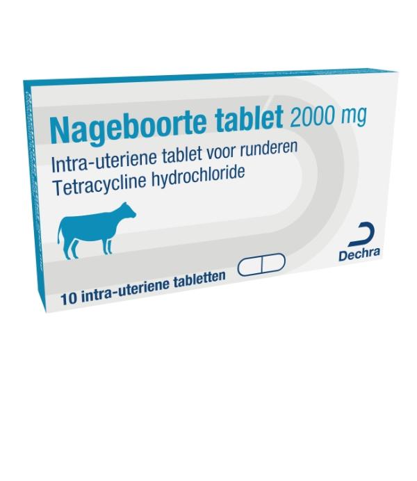 Nageboorte tablet 2000 mg intra-uteriene tablet voor runderen